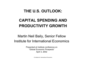 Capital Spending and Productivity Growth