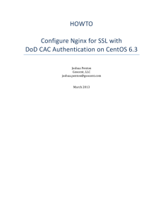 HOWTO Configure Nginx for SSL with DoD CAC