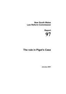 The Rule in Pigot's Case