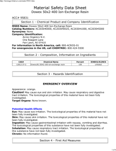 Chemical Product and Company Identification Section 2