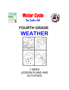 FOURTH GRADE WEATHER - Math/Science Nucleus