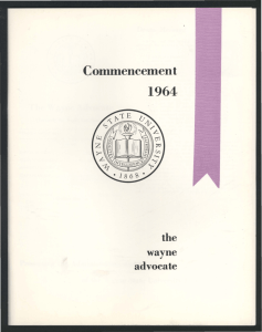 Wayne State University Law School 1964 Yearbook