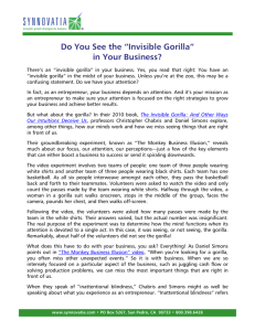 Do You See the “Invisible Gorilla” in Your Business?