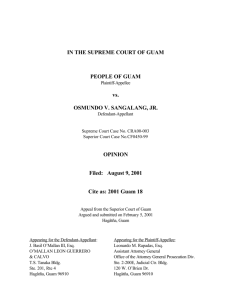 People of Guam v. Osmundo V. Sangalang, Jr.