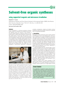 Solvent-free organic syntheses