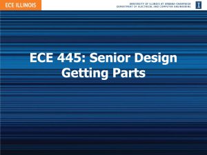 ECE 445: Senior Design Getting Parts