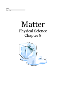Matter Test: Review