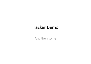 Microsoft PowerPoint - Hacker Demo2.pr\346sentation.pptx