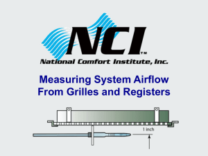 Measuring System Airflow From Grilles and Registers