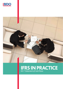 IFRS IN PRACTICE / IAS 7 Statement of Cash