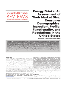 Energy Drinks: An Assessment of Their Market Size, Consumer