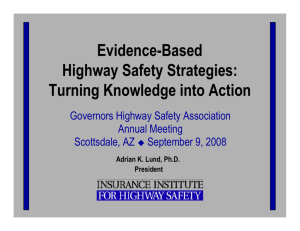 Presentation - Governors Highway Safety Association