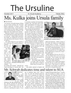 Ms. Kulka joins Ursula family