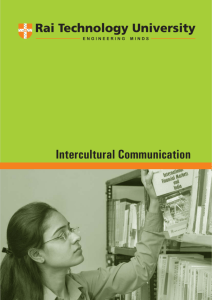 Intercultural Communication - Department of Higher Education