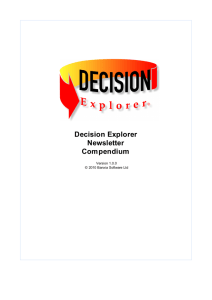 Decision Explorer Newsletter Compendium