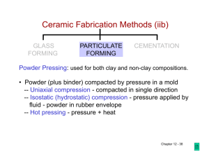 Ceramic Fabrication Methods (iib) - College of Engineering WordPress