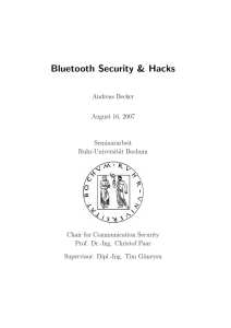 Bluetooth Security & Hacks
