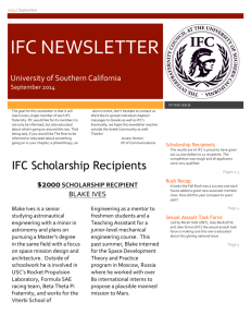 IFC%NEWSLETTER% - USC Interfraternity Council