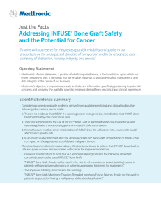 Addressing INFUSE Bone Graft Safety