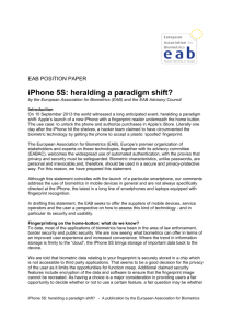 iPhone 5S: heralding a paradigm shift?