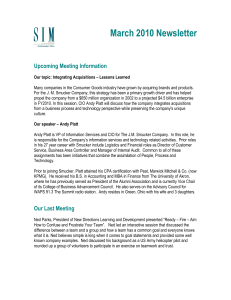 SIM Newsletter 2010.03 - Society for Information Management