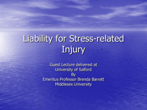 Liability for Stress