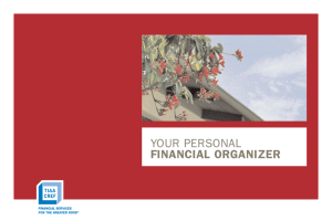 your personal financial organizer