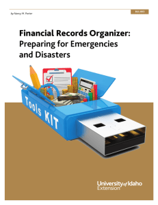 Financial Records Organizer