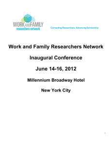 Program - Work and Family Researchers Network