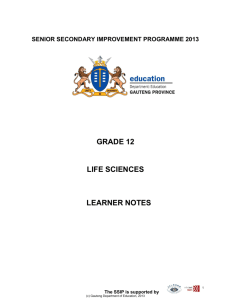 grade 12 life sciences learner notes