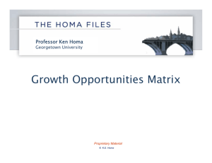 Growth Opportunities Matrix