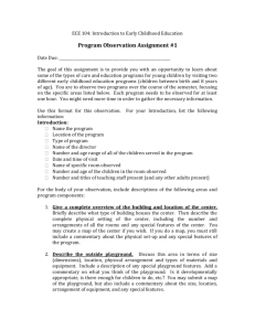 Program Observation Assignment #1