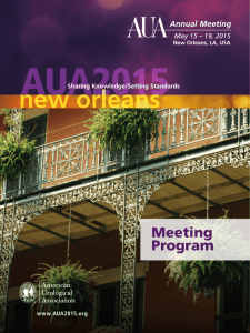 new orleans - AUA2015 Annual Meeting
