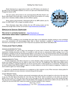 Brock's Sakai Server Support Tools & Features