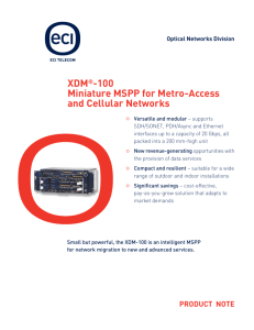 XDM-100 - telecomnetworks