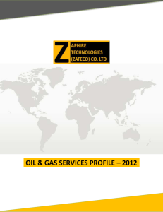 OIL & GAS SERVICES PROFILE – 2012