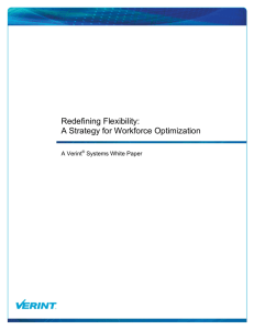 Redefining Flexibility: A Strategy for Workforce Optimization