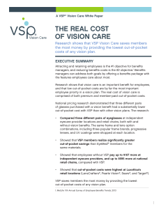 THE REAL COST OF VISION CARE