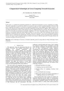 IJCS Template - International Journal of Computer Systems (IJCS)