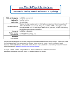 Reliability Assessment PDF