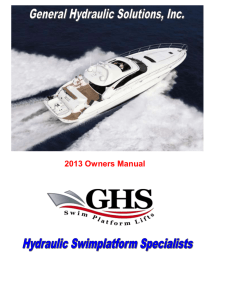 2013 Owners Manual - General Hydraulic Solutions | GHS