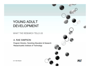 YOUNG ADULT DEVELOPMENT
