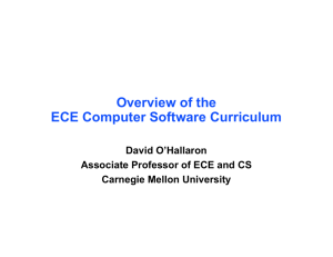 Overview of the ECE Computer Software Curriculum