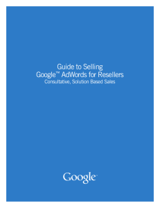 Guide to Selling Google™ AdWords for Resellers