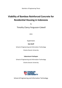 Viability of Bamboo Reinforced Concrete for
