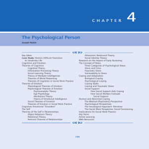 The Psychological Person