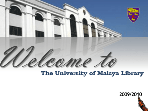 The University of Malaya Library