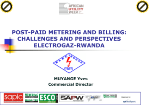 POST-PAID METERING AND BILLING: CHALLENGES AND