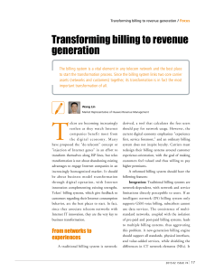 Transforming billing to revenue generation