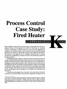 Process Control Case Study: Fired Heater